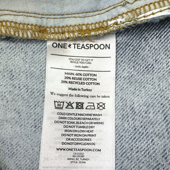 One Teaspoon x REVOLVE Streetwalkers High Waist 80s Jeans - Rivet - Size 29 - Picture 9 of 9